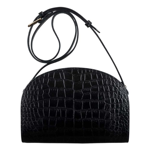 Bolso media luna de piel de cocodrilo-product