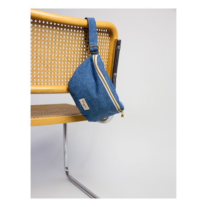 Custine Recycled Denim Bumbag | Light Denim- Product image n°1