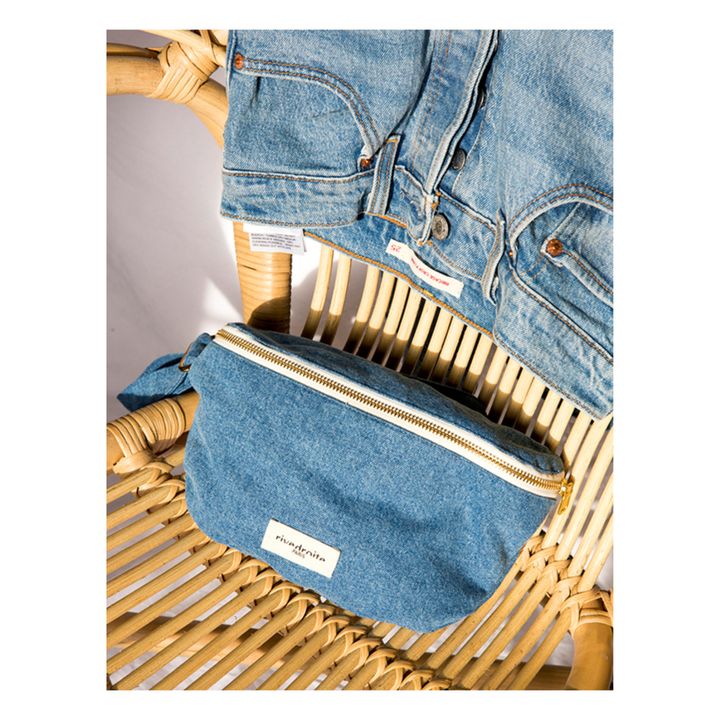 Marsupio Custine in denim riciclato | Blu denim chiaro- Immagine del prodotto n°2