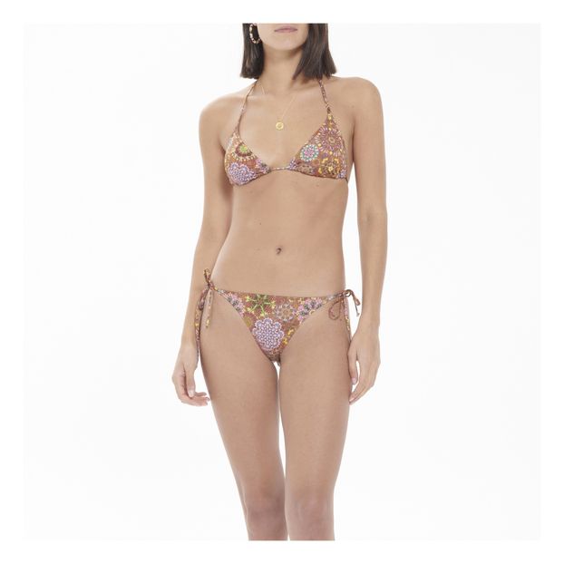 Marine Floral Bikini Top -product