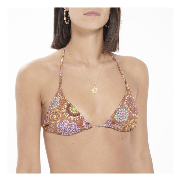 Marine Floral Bikini Top -product