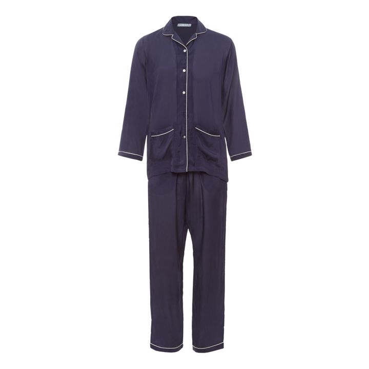 Pijama Camille | Azul Noche- Imagen del producto n°0