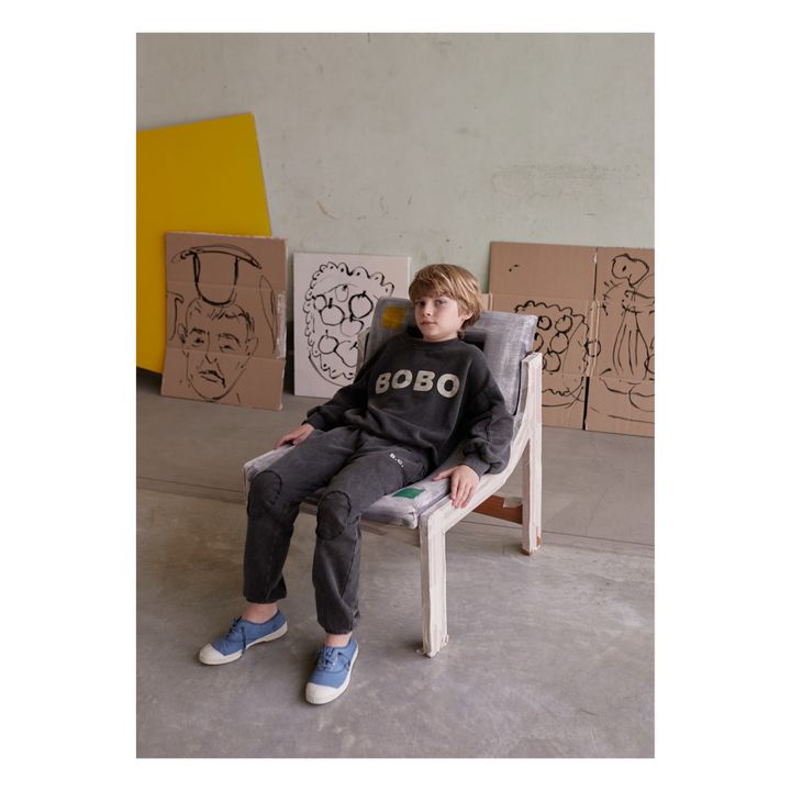 Organic Cotton Bobo Choses Sweatshirt - Iconic Collection | Grey- Product image n°1