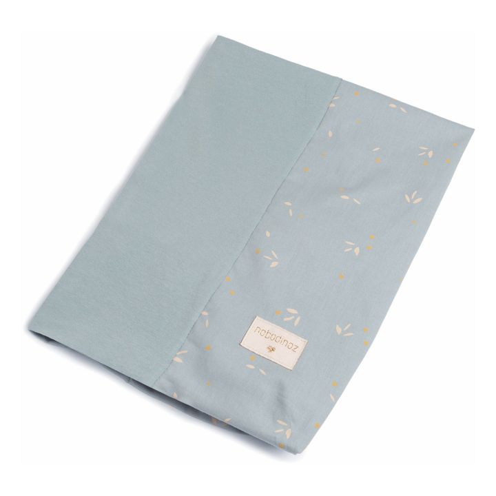Housse de matelas à langer en coton bio Calma | Bleu pâle- Image produit n°4
