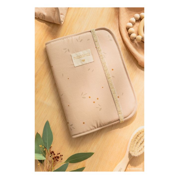 Funda para cartilla de salud Poema de algodón orgánico | Nude- Imagen del producto n°2