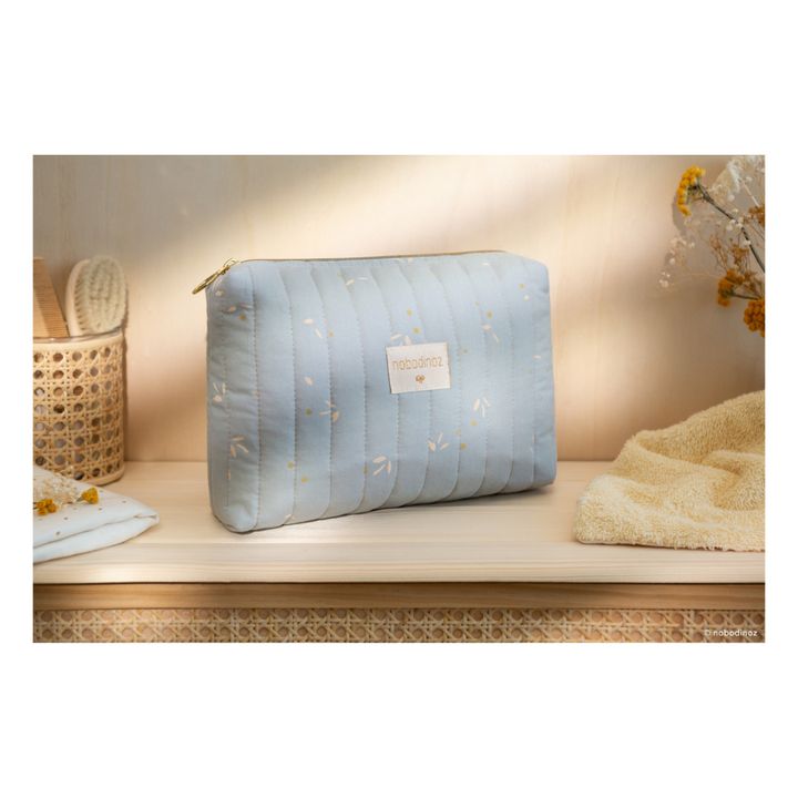 Neceser de baño Travel Willow de algodón orgánico Azul Pálido- Imagen del producto n°1