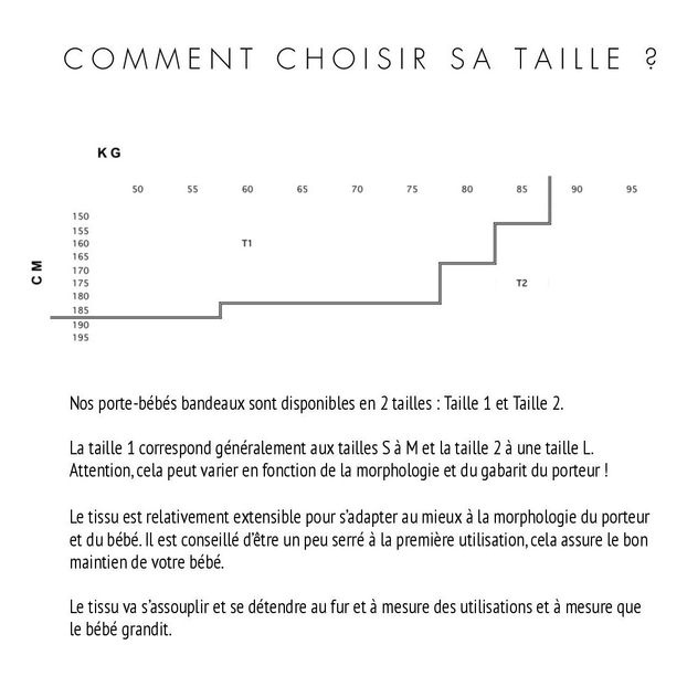 Echarpe de portage en coton bio-product