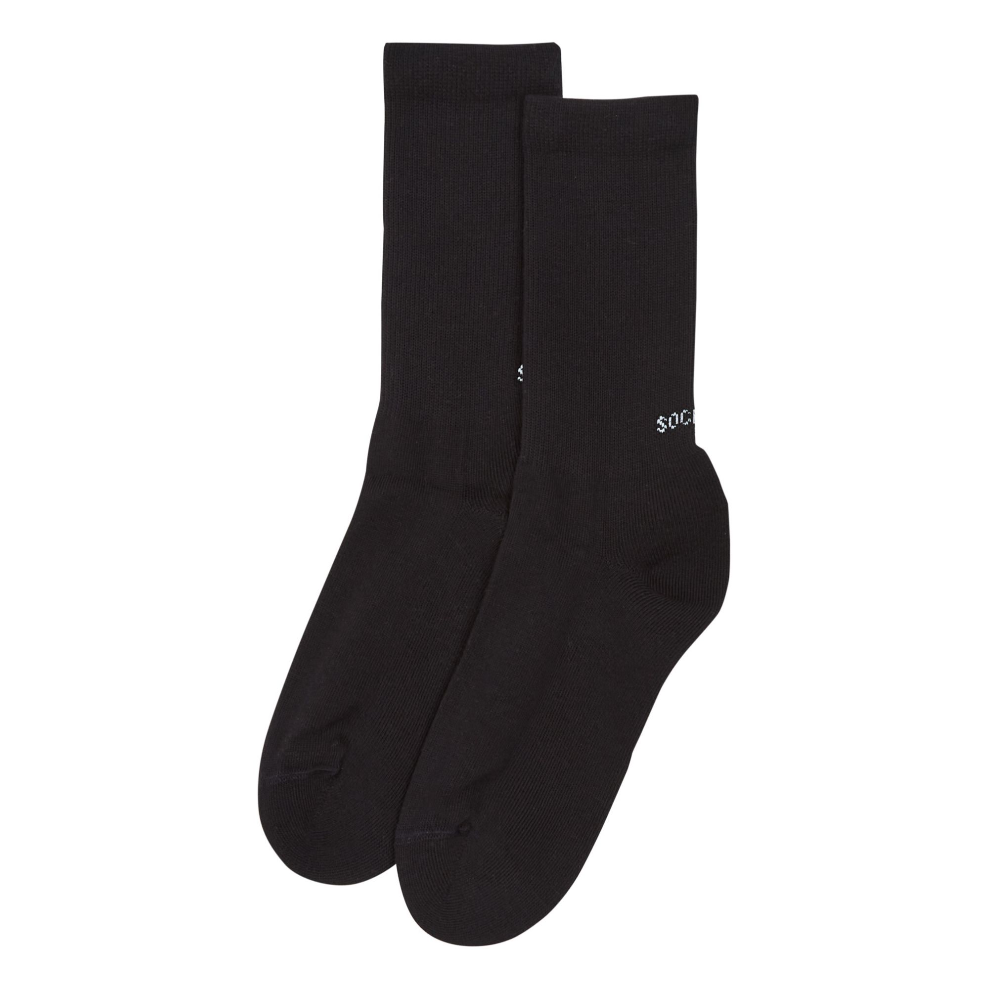Chaussettes Coton Bio Mélangé | Noir- Image produit n°0