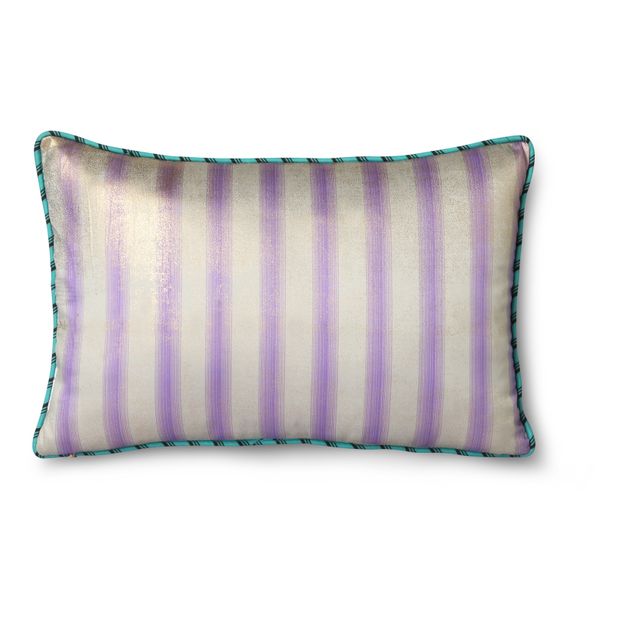 Coussin bi-matière en satin -product