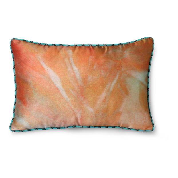 Coussin bi-matière en satin -product