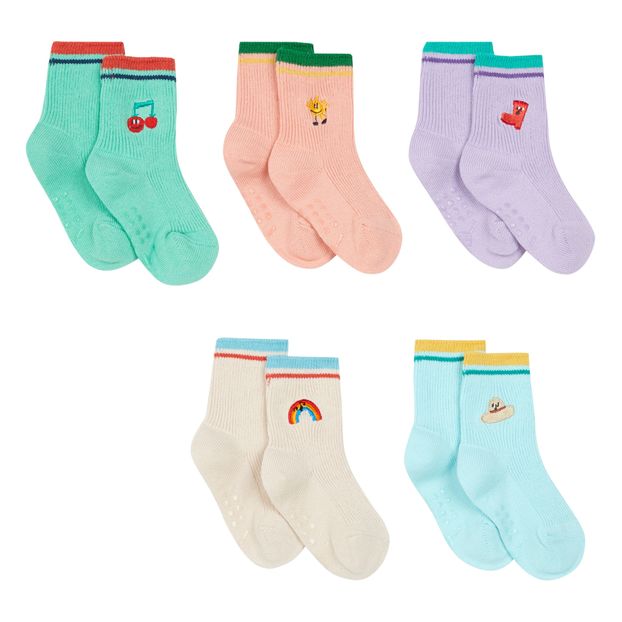Set of 5 Pairs of Socks - Grenn Song-product