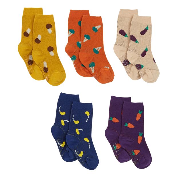 Set of 5 Pairs of Socks - Veggie Party-product