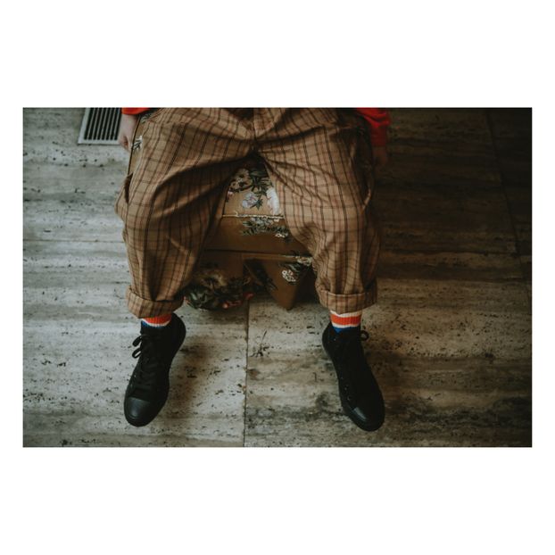 Checked Chino Trousers-product