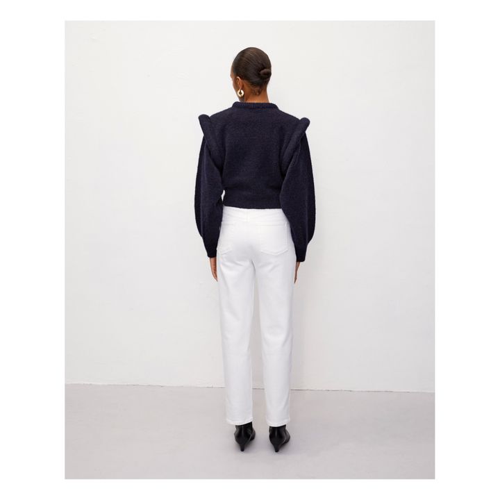 Maglione Blakey con spalline alpaca e merino Blu marino- Immagine del prodotto n°5