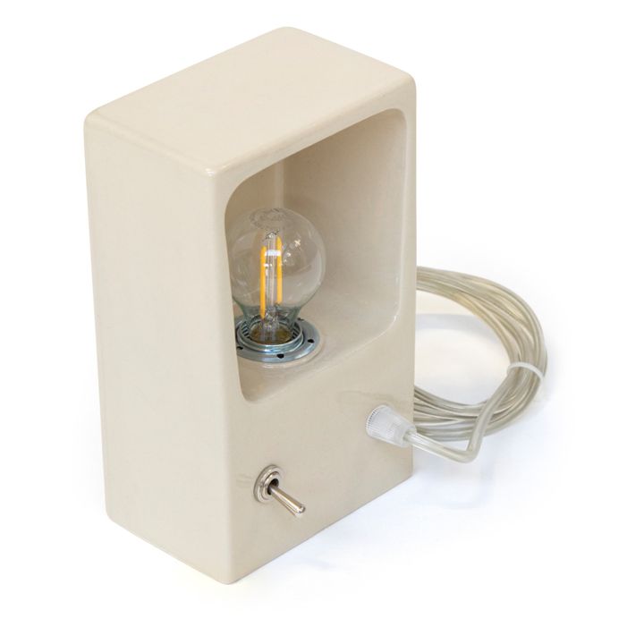 Lampe à poser en céramique | Beige- Image produit n°0