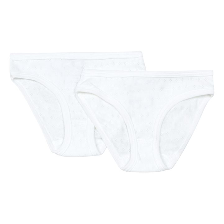 Lot 2 Culottes Losanges | Blanc- Image produit n°0