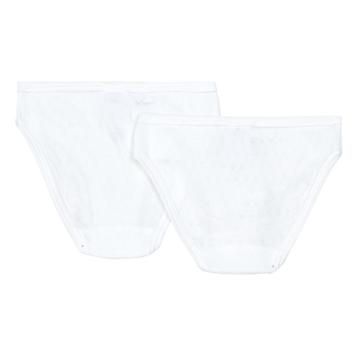 Lot 2 Culottes Losanges | Blanc- Image produit n°1