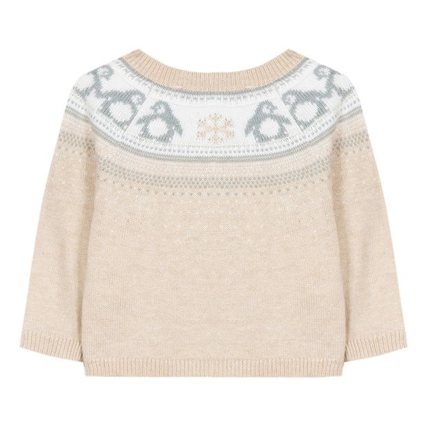 Cotton, Silk and Cashmere Jacquard Cardigan-product
