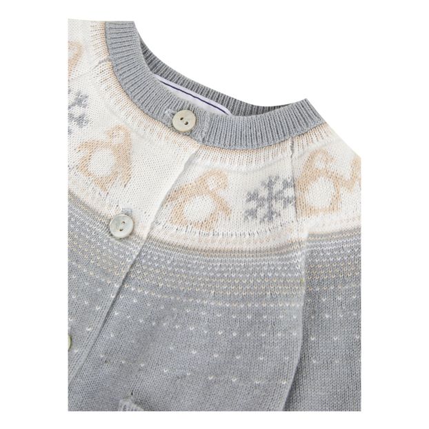 Cardigan Coton, Soie et Cachemire Jacquard-product