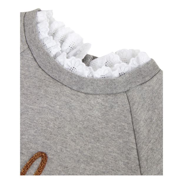 Sweat Brodé Col Dentelle-product