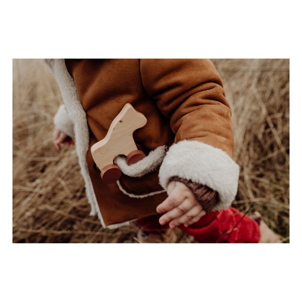Pferd und Vogel aus Holz zum Schieben-product