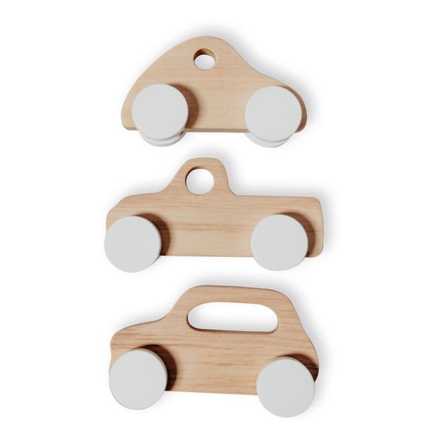 Voitures vintage en bois - Set de 3-product