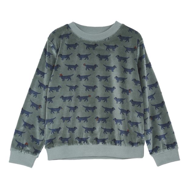 Sudadera de terciopelo y algodón orgánico Perros-product