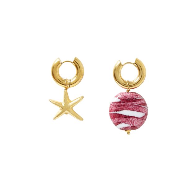 Boucles d'Oreilles Dépareillées Charm et Etoile-product