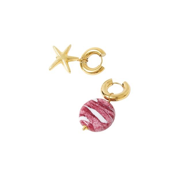 Mismatching Charm and Star Earrings -product