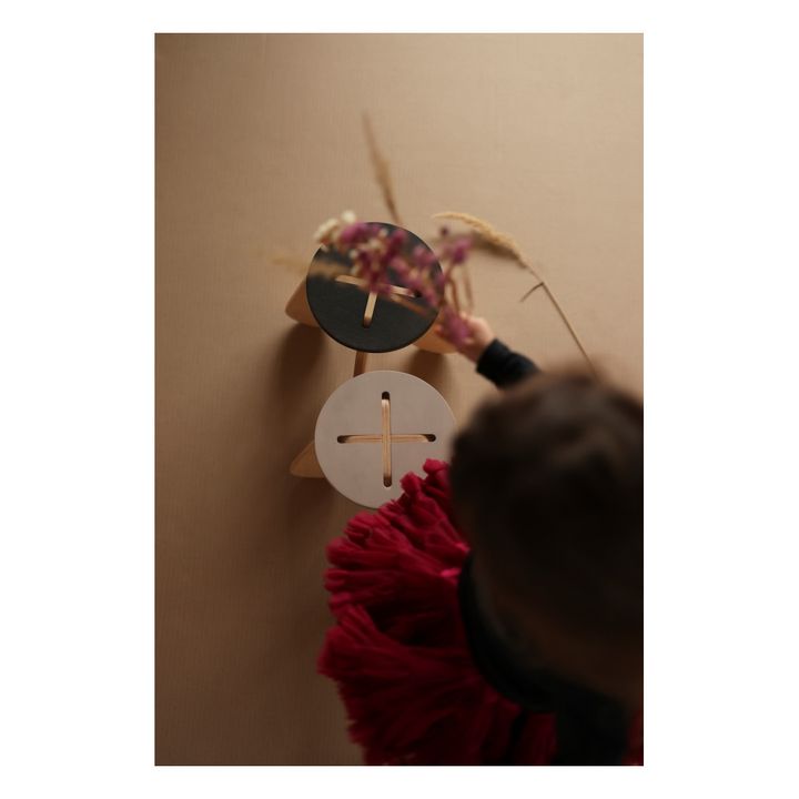 Tabouret pour enfant en bois | Gris foncé- Image produit n°1
