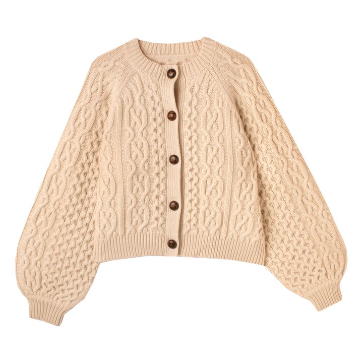 Cardigan Quince Laine Eco RWS | Ecru- Image produit n°0