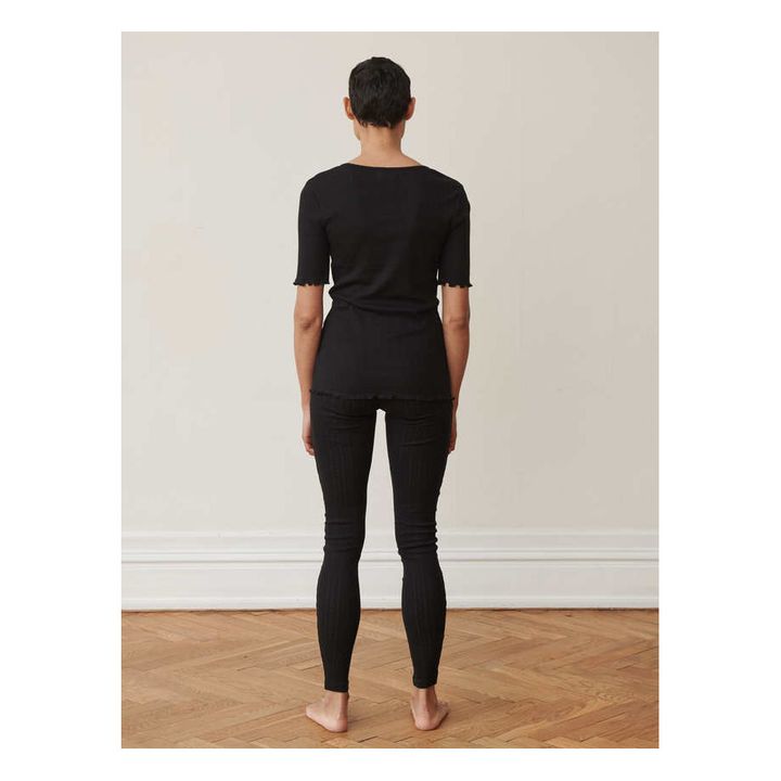 Leggings de algodón orgánico Edie | Negro- Imagen del producto n°2