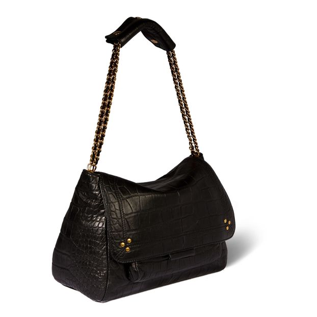 Bolso de piel de vaca y cocodrilo Lulu L-product