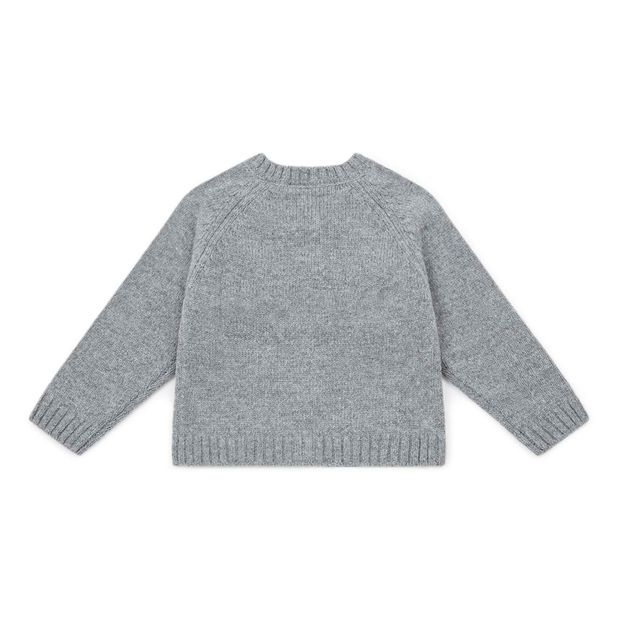 Merino and Embroidered Cotton Cardigan-product