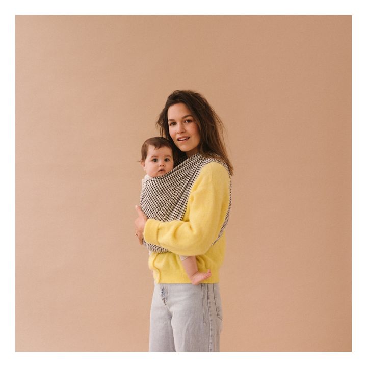 Porte-bébé Moss en coton bio | Noir- Image produit n°2