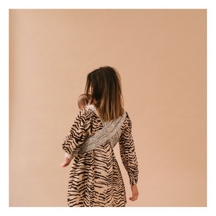 Porte-bébé Flow en coton bio | Gris- Image produit n°2