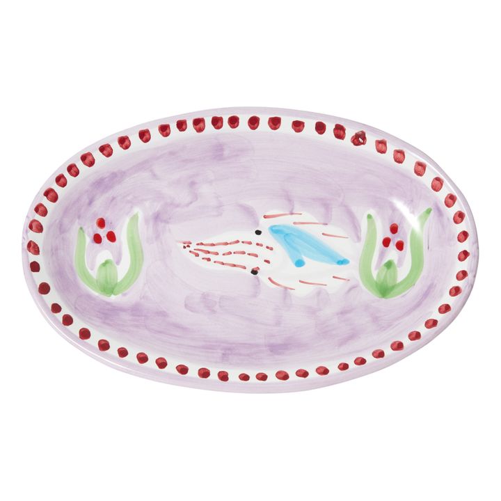 Plat ovale Squid - 25cm | Purple- Product image n°0