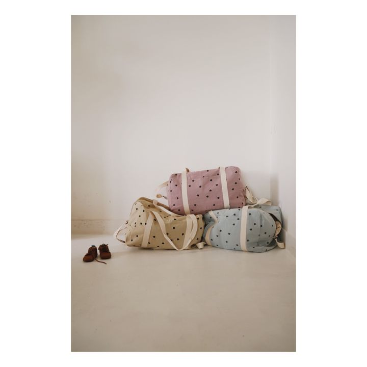 Raphaël Heart Print Baby Changing Bag | Lilac- Product image n°5