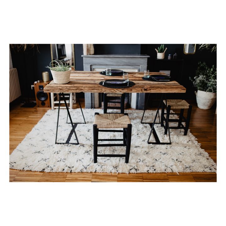 Tabouret en bois - 45 cm Noir- Image produit n°3