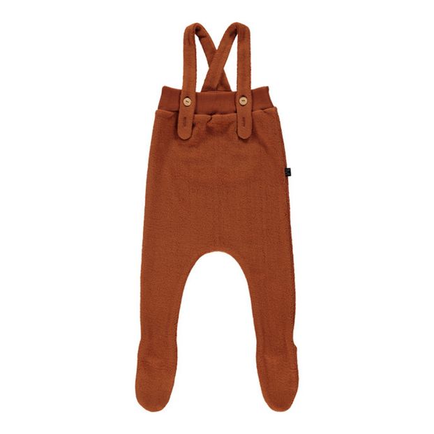 Pantalón con tirantes de felpa de algodón orgánico-product