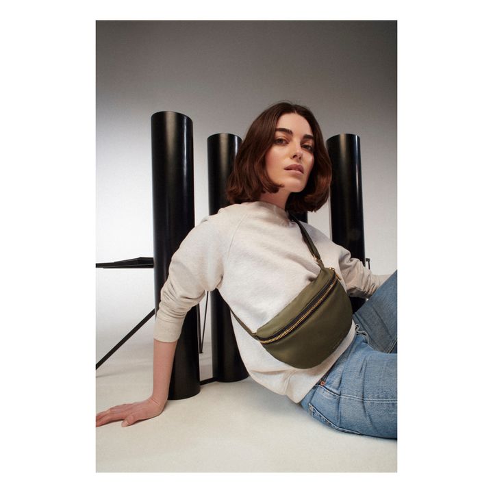 Bauchtasche Aubry aus recyceltem Nylon Khaki- Produktbild Nr. 1