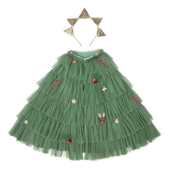 Verkleidung Weihnachtsbaum mit Sternenkrone- Produktbild Nr. 0