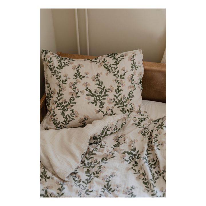 Juego de ropa de cama de muselina de algodón Honeysuckle | Crudo- Imagen del producto n°2