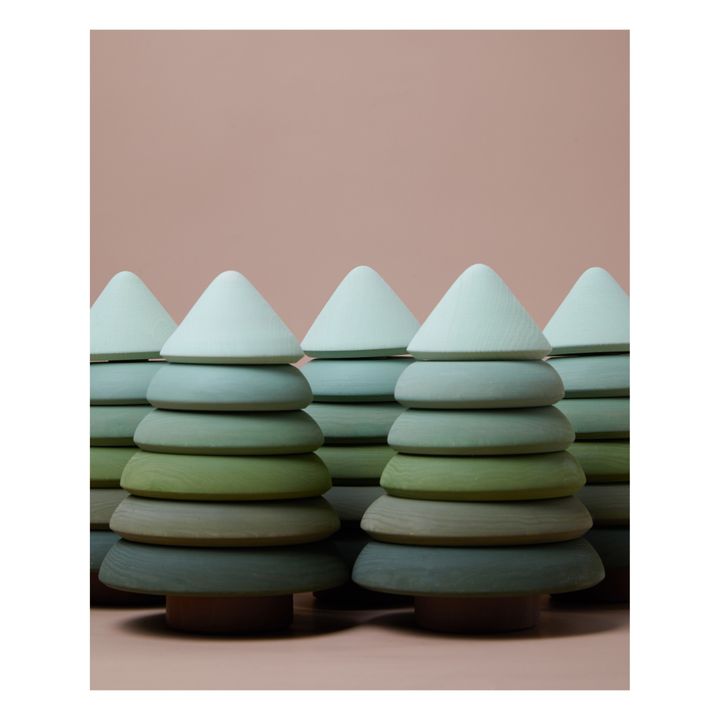 Wooden Stacking Tree | Chrome green- Product image n°3