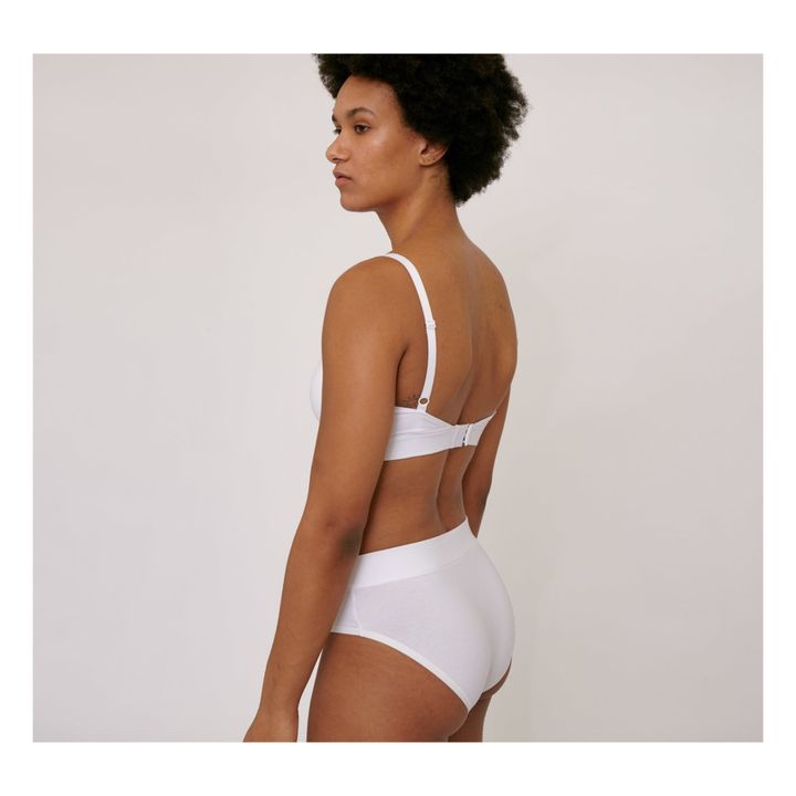 Organic Cotton Triangle Bra White- Product image n°1