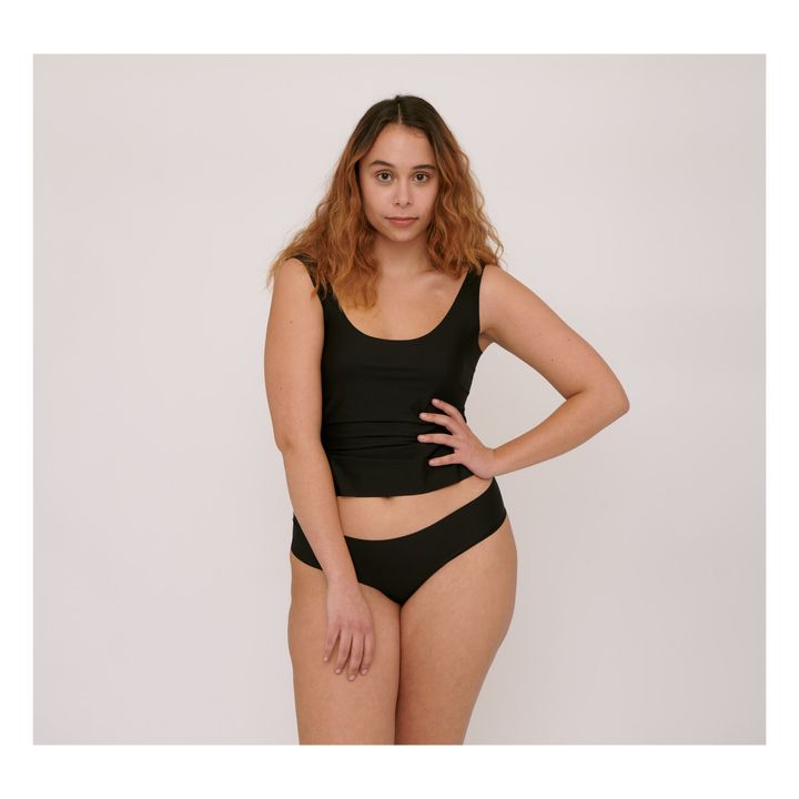 Set of 2 Invisible Cheeky Thongs Black- Product image n°1