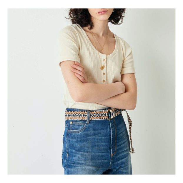 Camiseta Esme de canalé algodón orgánico-product