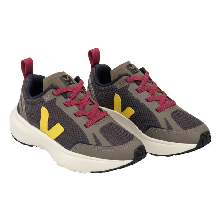 Scarpe da ginnastica con lacci, modello: Canary Vegan | Grigio antracite- Immagine del prodotto n°1