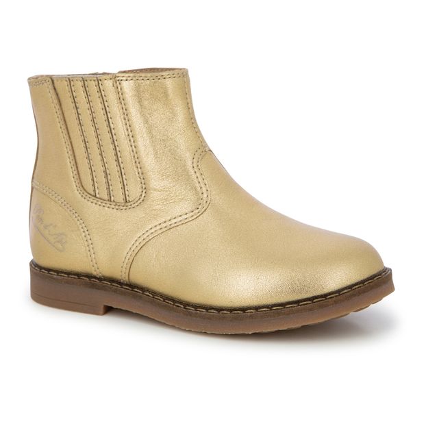 Trip Jod Zip-Up Metallic Leather Boots-product