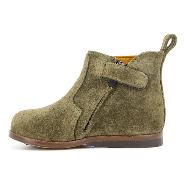 Stivaletti, modello: Zeus, elasticizzati, con zip, in pelle, velluto-product